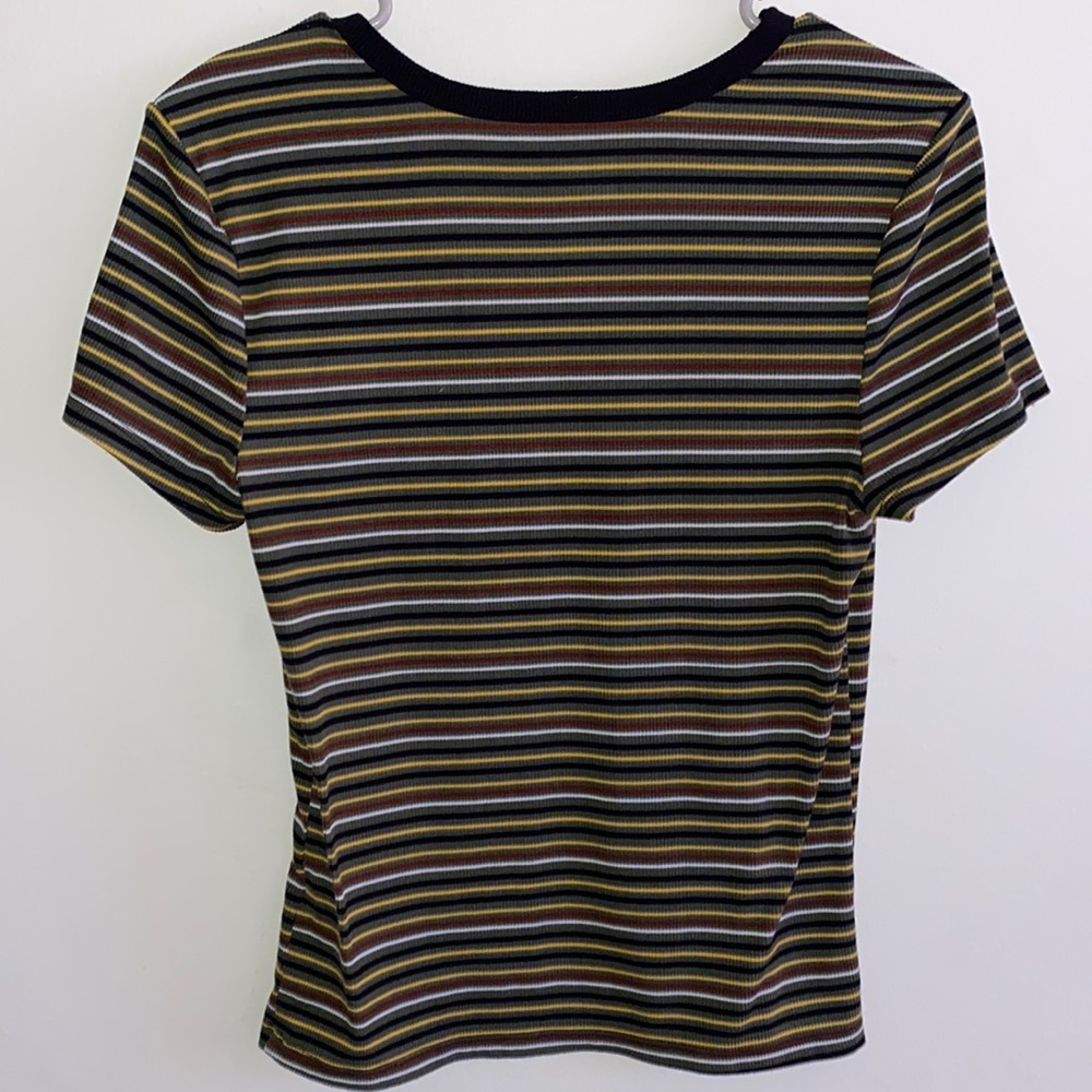 Multi colored stripe shirt